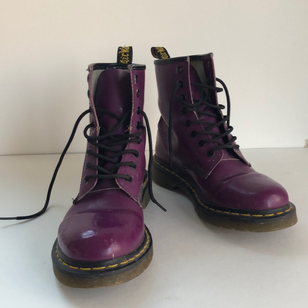 Purple Patent Doc Martens